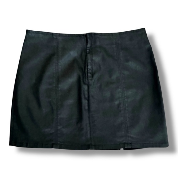 AG Adriano Goldschmied Adaline Paneled Black Mini Skirt Size 32 (US 12) - Picture 2 of 7